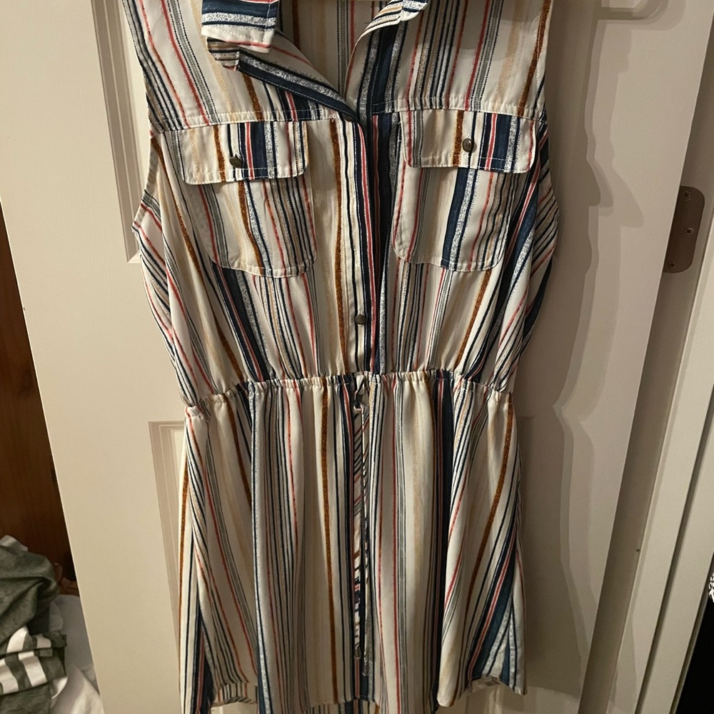 Collared Striped Dress